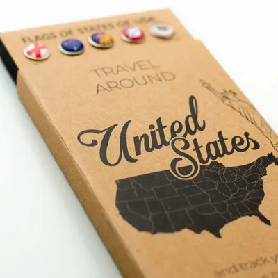 Objets de décoration - Punaises drapeau USA - ENJOY THE WOOD