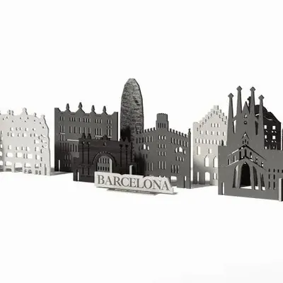 Objets de décoration - Ville Souvenir : Barcelone - ENJOY THE WOOD