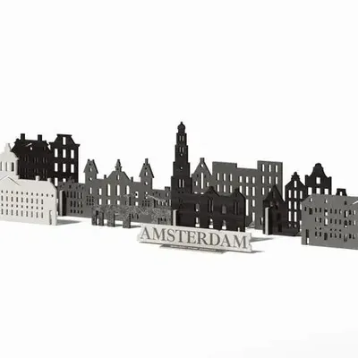 Objets de décoration - Ville Souvenir : Amsterdam - ENJOY THE WOOD