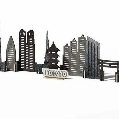 Objets de décoration - Ville Souvenir : Tokyo - ENJOY THE WOOD