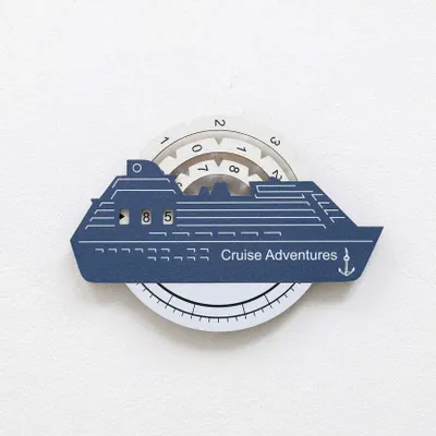 Objets de décoration - Carte du Monde en Bois Colorée 3D Travel Tracker Cruise Liner - Croisière - ENJOY THE WOOD