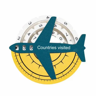 Objets de décoration - Carte du Monde en Bois Colorée 3D Travel Tracker - Pays - ENJOY THE WOOD