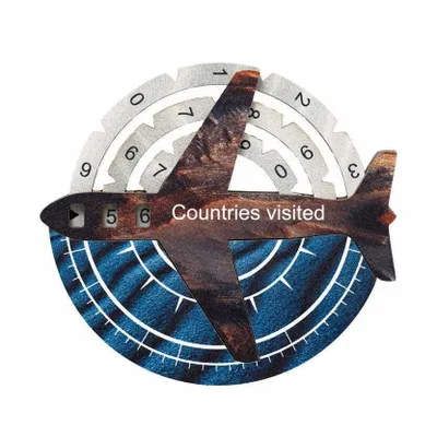 Objets de décoration - Carte du Monde en Bois Colorée 3D Travel Tracker - Dune - ENJOY THE WOOD