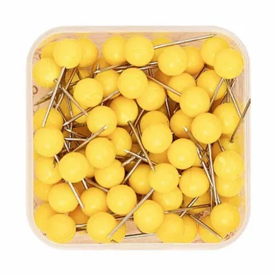 Decorative objects - Canvas Push Pins Yellow - ENJOY THE WOOD