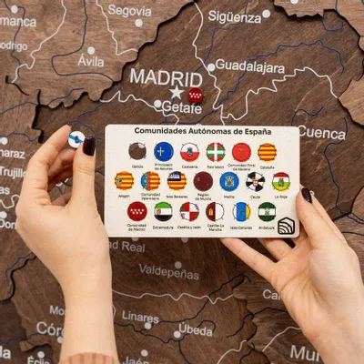 Objets de décoration - Épingles de drapeau d'Espagne - ENJOY THE WOOD