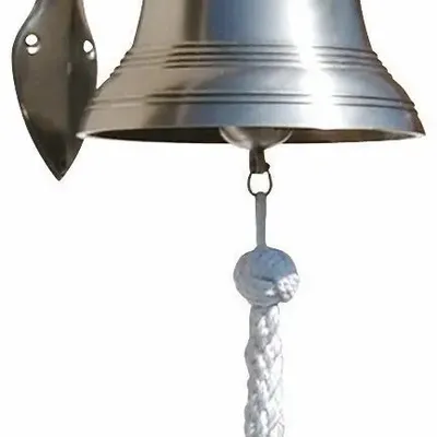 Other wall decoration - Heavy ship bell, pewter finish, diam. 4'' - TRADE WINDS