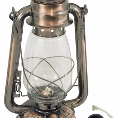Outdoor table lamps - Antique copper hurricane lantern, Lantern 12'' - TRADE WINDS