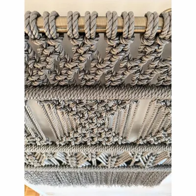 Tapestries - Silver Handcrafted Macramé Wall Hanging - NŒULUXE