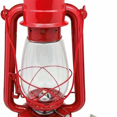 Lampes de table extérieures - Lampe tempete rouge, H. 310 mm - TRADE WINDS