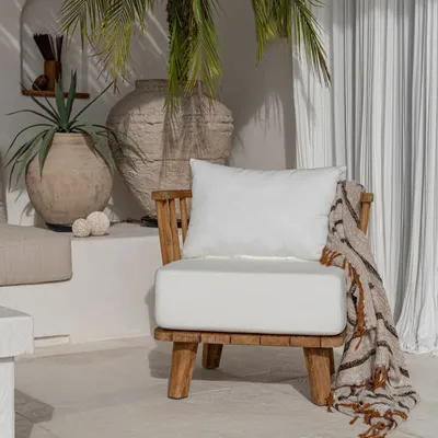Canapés - Le Fauteuil Une Place Malawi - Blanc Naturel - BAZAR BIZAR LIVING