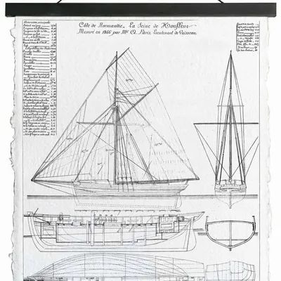 Other wall decoration - Old ship parchment canvas, 14"x18" - TRADE WINDS