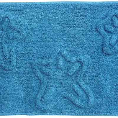 Tapis - Tapis de bain 3 étoiles de mer 50x80, turquoise - TRADE WINDS