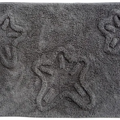Tapis - Tapis de bain 3 étoiles de mer 50x80, gris - TRADE WINDS