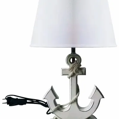 Lampes à poser - Lampe ancre beige avec cordage, H. 49 cm - TRADE WINDS