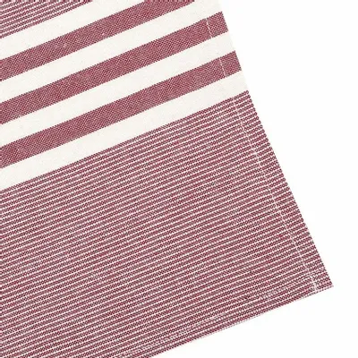 Tea towel - Torchon de cuisine recyclé Recycling , 4 motifs , Rouge/Beige 50x70cm - BY WILLE