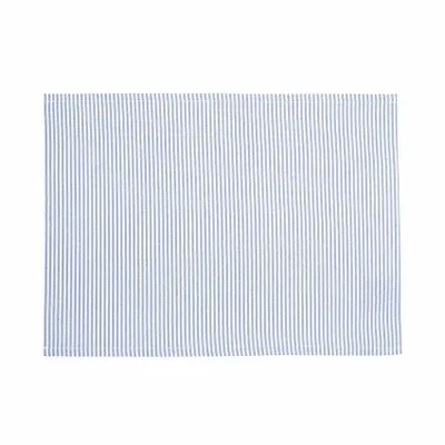 Linge de table textile - SET DE TABLE ESSUYABLE RECYCLÉ, BOSSE, GRIS BLEU/BLANC 33x45 - BY WILLE