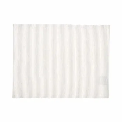 Linge de table textile - SET DE TABLE ESSUYABLE RECYCLÉ, BOSSE, LIN/BLANC 33x45 - BY WILLE