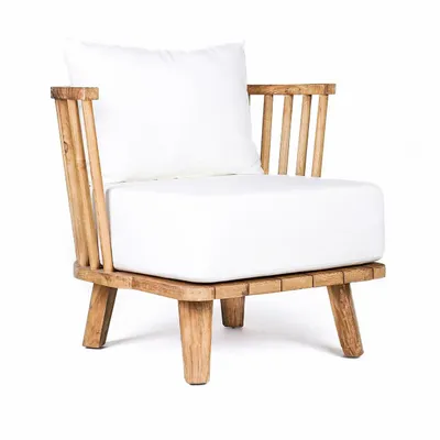 Canapés - Le Fauteuil Une Place Malawi - Blanc Naturel - BAZAR BIZAR LIVING