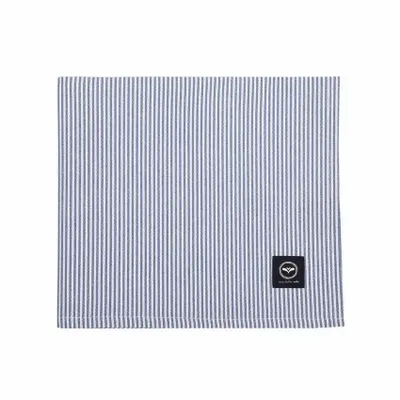 Linge de table textile - NAPPE ESSUYABLE RECYCLÉE BOSSE, GRIS BLEU/BLANC 140x310cm - BY WILLE