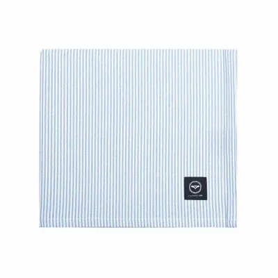 Linge de table textile - NAPPE ESSUYABLE RECYCLÉE BOSSE, BLEU CLAIR/BLANC 140x310cm - BY WILLE