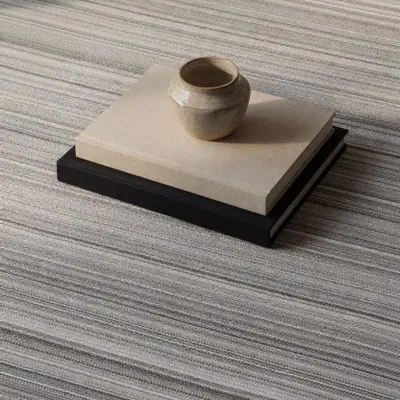 Textile and surface design - Mirage Black and White Wool and Silk Rug - COCONO