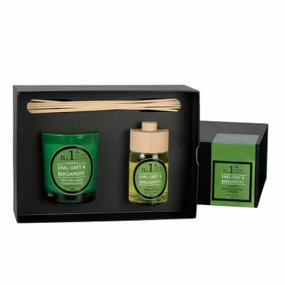 Bougies - NUMBERS NUM.1 EARL GREY & BERGAMOTE SET OF CANDLE AND DIFFUSER - CERABELLA SL