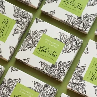 Café et thé - Lili's Tea Thé vert à la menthe et aux Pétales de rose 48 pièces - LILI'S TEA