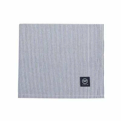 Table linen - NAPPE ESSUYABLE RECYCLÉE BOSSE, BLEU MARINE/BLANC 140x310cm - BY WILLE