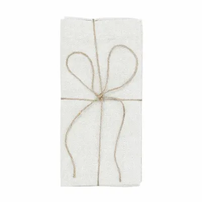 Linge de table textile - SERVIETTE RECYCLÉE 2-PACK ELIN, BEIGE 45x45cm - BY WILLE