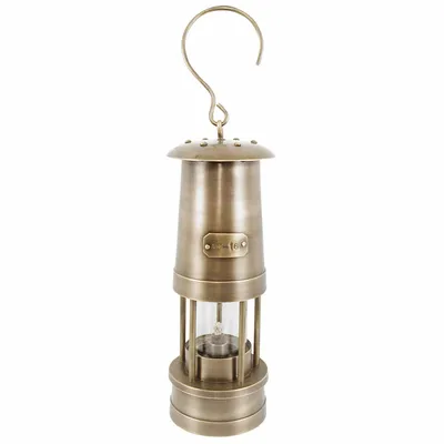 Objets de décoration - Lampe de mineur laiton vieilli 22cm - TRADE WINDS