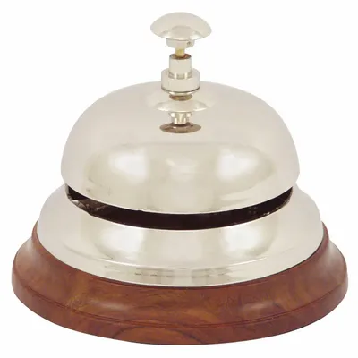 Objets de décoration - Cloche de comptoir, finition L nickelé, diam. 11 cm - TRADE WINDS