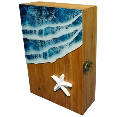 Autres décorations murales - Boite a clés écume, bois, H. 25 x 18 x 6 cm - TRADE WINDS