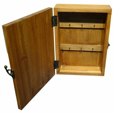 Other wall decoration - Wave keybox, wood, H. 10" x 7" x 2"1/3 - TRADE WINDS