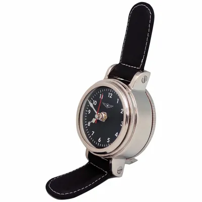 Montres et horlogerie - Montre à poser, pendulette de bureau, D.10 cm, H.19 cm - TRADE WINDS