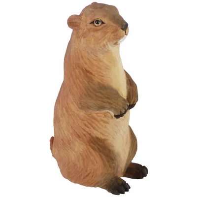 Sculptures, statuettes and miniatures - Wooden marmot, H : 8'' - TRADE WINDS