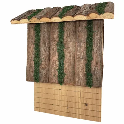Ornaments - Bat house in fir wood, H : 15"1/3 x l. 12"1/2 x depth 4"1/3 - TRADE WINDS