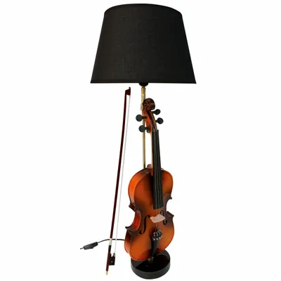 Lampes à poser - Lampe violon , base pierre, H.89 cm, 230V-E27-60W, livrée av AJ 2953 - TRADE WINDS