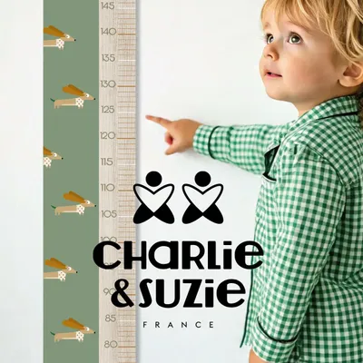 Accessoires pour puériculture - la Toise en bois - CHARLIE ET SUZIE
