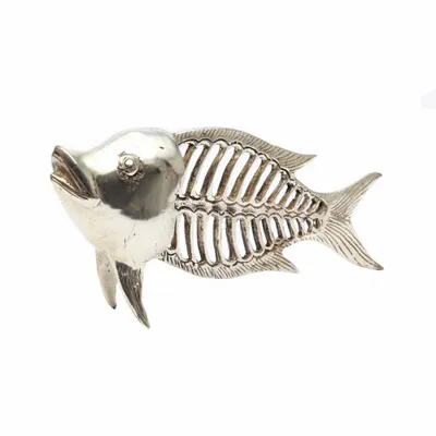 Sculptures, statuettes and miniatures - The Fish Bone - Silver - BAZAR BIZAR LIVING