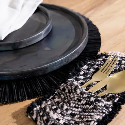 Linge de table textile - Le Oh My Gee Porte-couverts - Noir Cuivré - BAZAR BIZAR LIVING