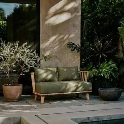 Sofas - The Malawi Two Seater - Green Alga - BAZAR BIZAR LIVING