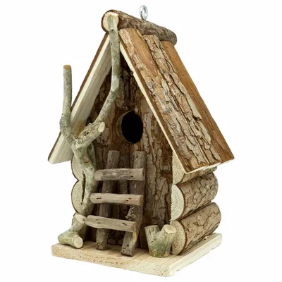Ornements - Nichoir Robinson, sapin, trou D.32 mm - H.23 x l.16 x p.13 cm - TRADE WINDS