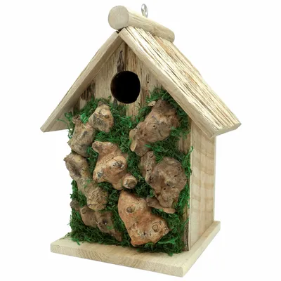 Ornaments - Forests nest house in chestnut wood, diam. 12"1/2 mm, H : 9"1/2 x l. 7"1/4 x depth 5"2/3 - TRADE WINDS