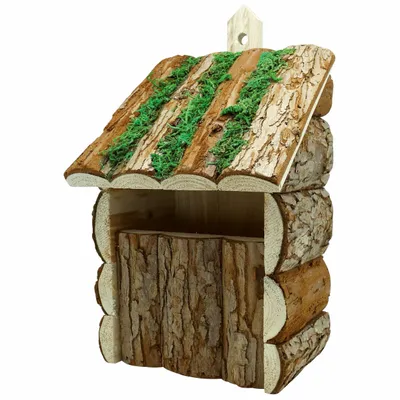 Ornements - Nichoir Quebec, bois sapin trou 5x12 cm, H.23xL.15xpof.13 cm - TRADE WINDS