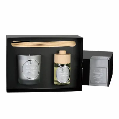 Bougies - NUMBERS NUM.8 GARDENIA & CORIANDER SET OF CANDLE AND DIFFUSER - CERABELLA SL