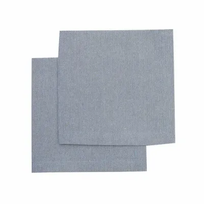 Table linen - SERVIETTE RECYCLÉE 2-PACK ELIN, GRIS BLEU/BLANC 45x45cm - BY WILLE
