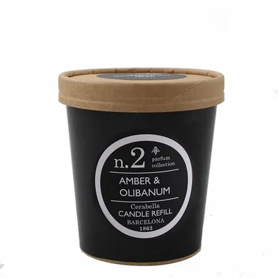 Bougies - NUMBERS NUM.2 AMBER & OLIBANUM CANDLE REFILL - CERABELLA SL