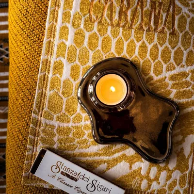 Bougeoirs et photophores  - ALCHEMY Photophore – Ash Gold - BIBAH
