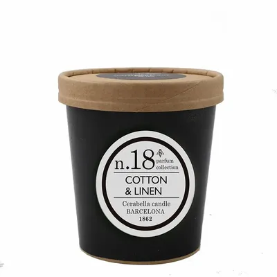 Bougies - NUMBERS NUM.18 COTTON & LINEN CANDLE REFILL - CERABELLA SL