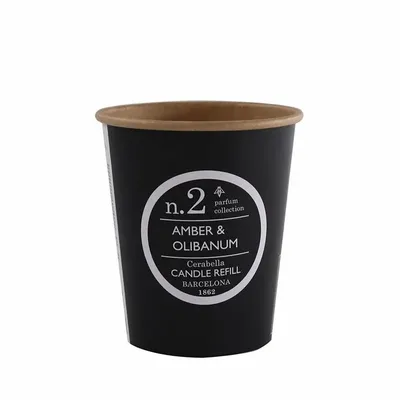 Candles - NUMBERS COLLECTION NUM.2 AMBER & OLIBANUM CANDLE REFILL - CERABELLA SL